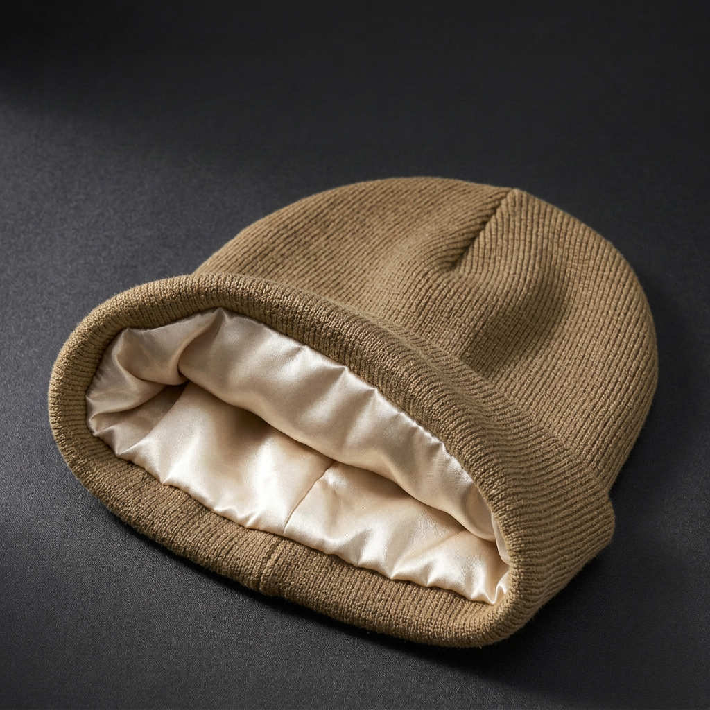 Bonnet kaki sans texte