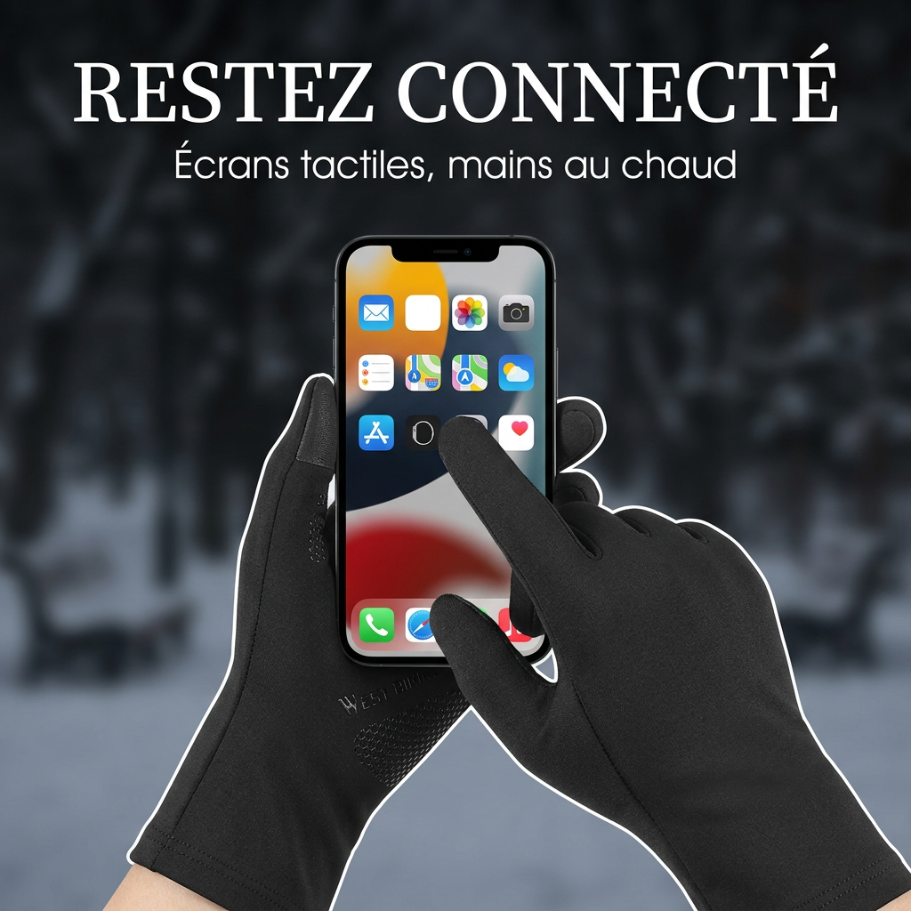 Gants compatibles avec les écrans tactiles