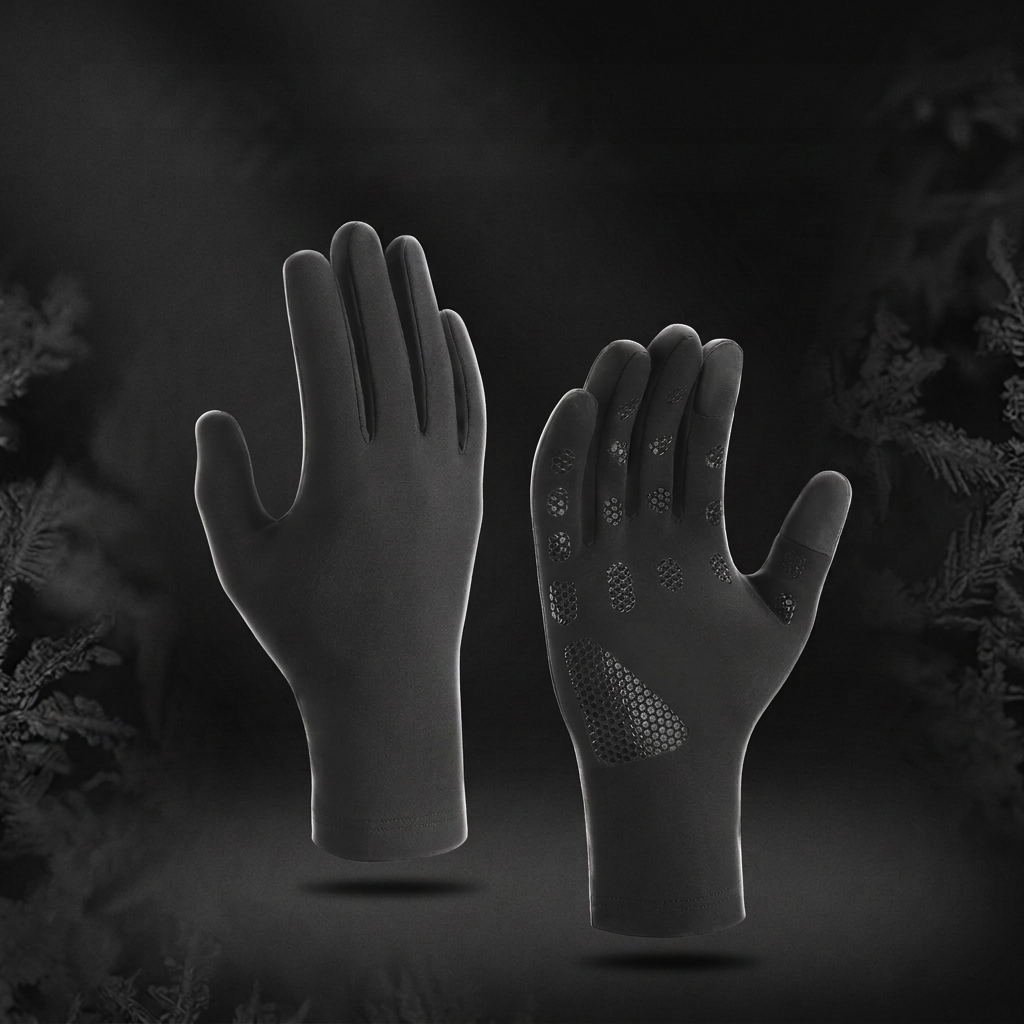 Gants gris sans texte