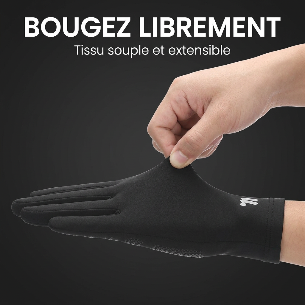 Gants souples et extensibles
