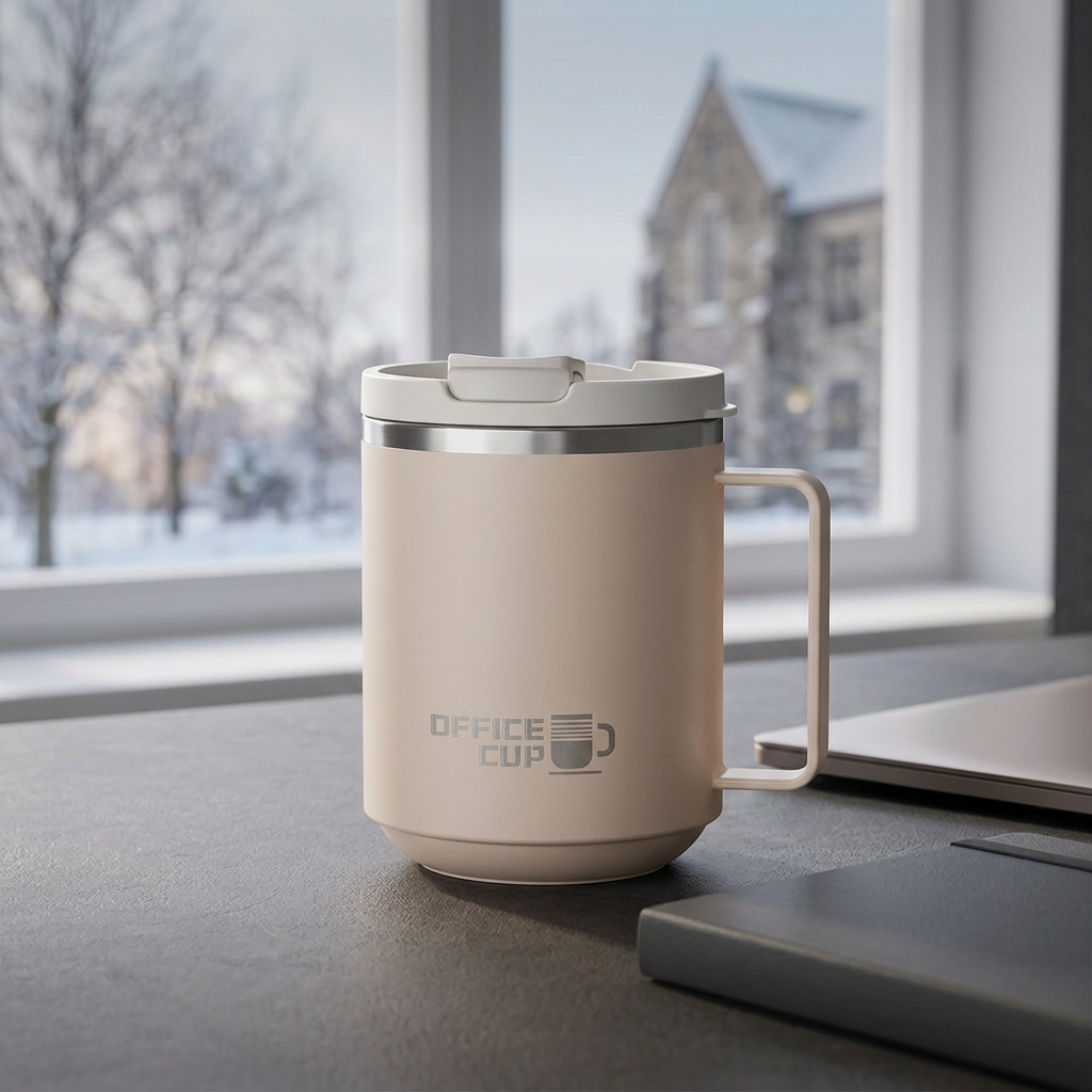 Mug beige avec inscription