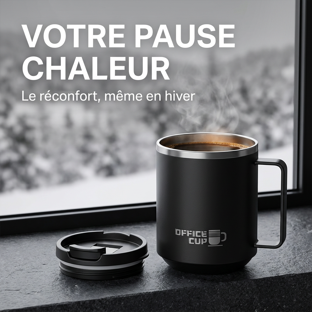 Mug isotherme, pause chaleur en hiver