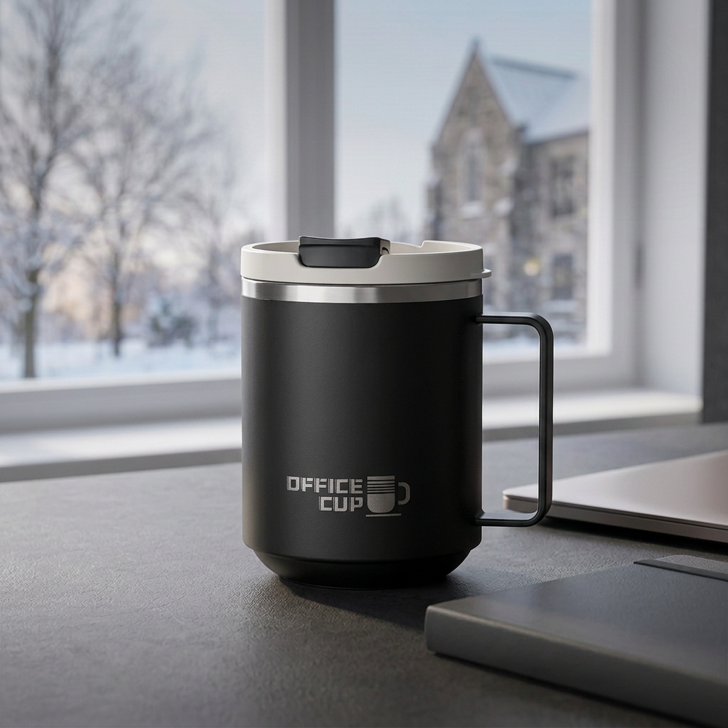 Mug noir avec inscription